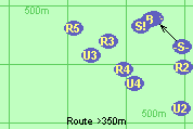 Route >350m