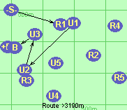 S*R1-U1-U2-U3-B-F