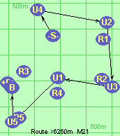 Route >6260m  M21