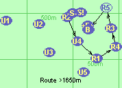 Route >1650m
